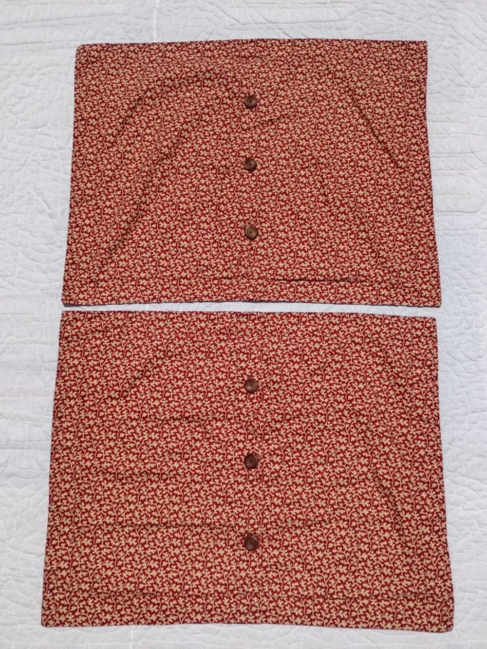Mario & Marielena 7 Piece Queen Duvet Set Red Floral Antique Style with Fringe